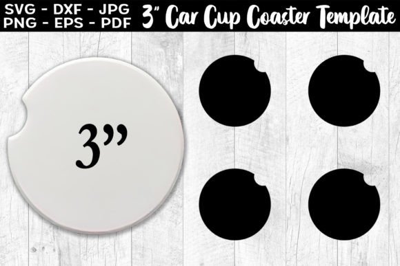 3 Car Cup Coaster SVG Template: Graphics & Print Review