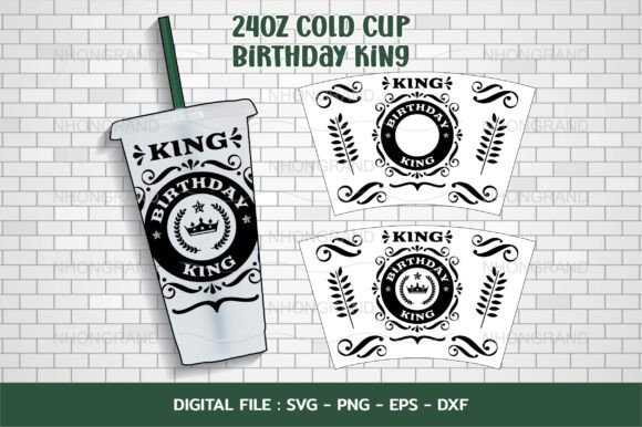 Birthday King with Crown Vintage Frame: Crafts & Graphics Review