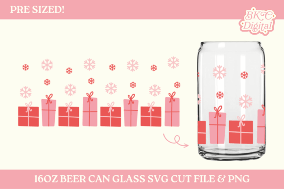 Christmas 16oz Cup Wrap SVG PNG: Graphics for Crafts