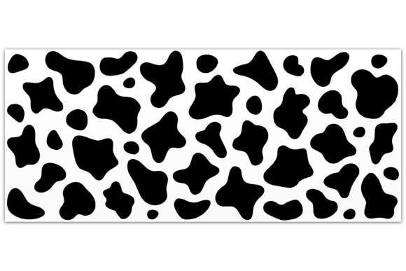 Cow Print SVG 16oz Glass Wrap Print Templates Review