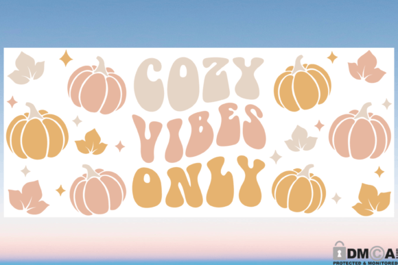 Cozy Vibes Only Fall 16oz Libbey Svg Graphics & Print Templates