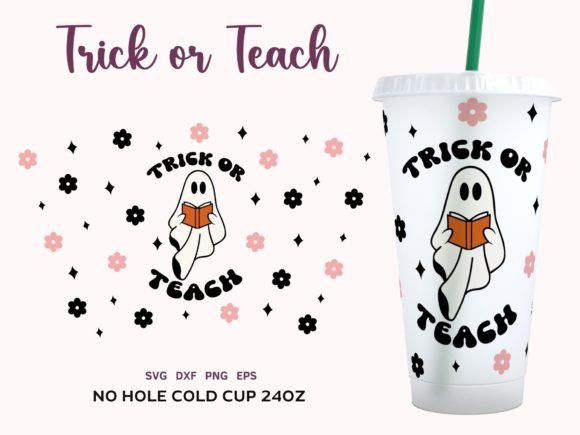Cute Teacher Halloween Cold Cup 24oz SVG Review
