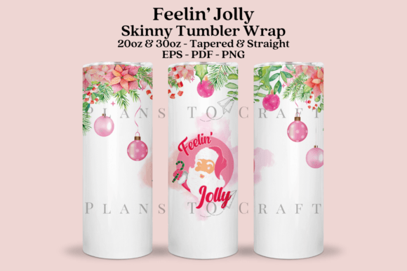 Feeling Jolly Tumbler Wrap: Graphics for Crafts