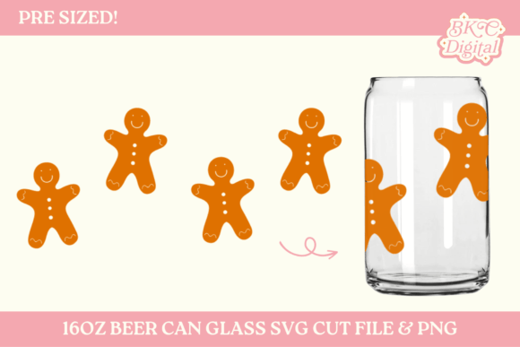 Gingerbread Man 16oz Cup Wrap SVG PNG Review