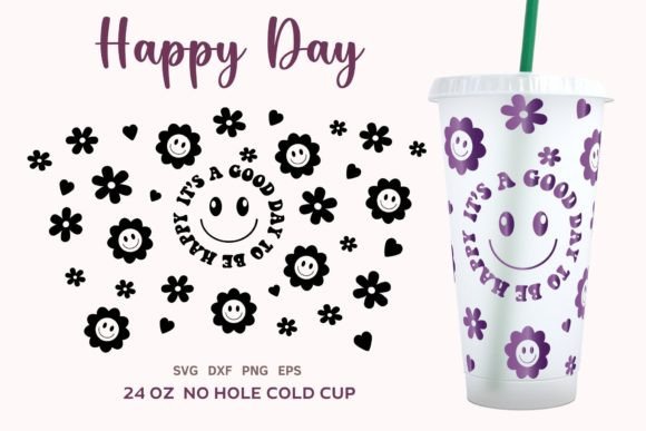 Happy Face SVG Cold Cup 24oz Wrap: Graphics & Crafts Review