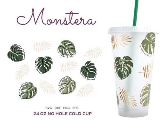 Monstera Cold Cup 24oz SVG Wrap: Graphics & Crafts Review
