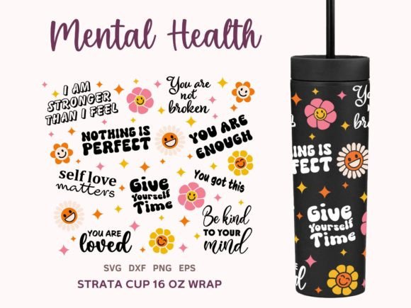 Retro Mental Health Strata Tumbler: Crafts & Graphics Review