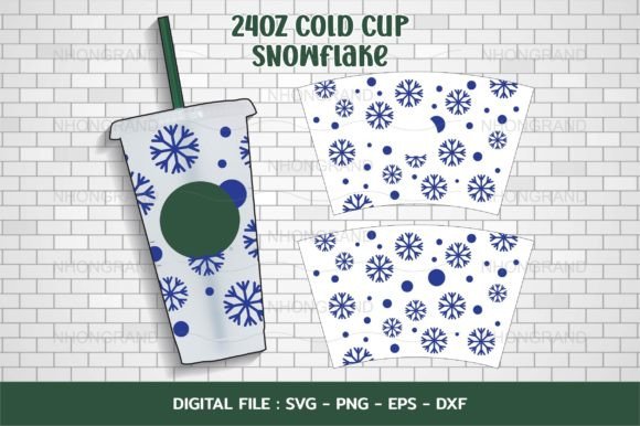Snow Winter Season Snowflake Graphics for Crafts