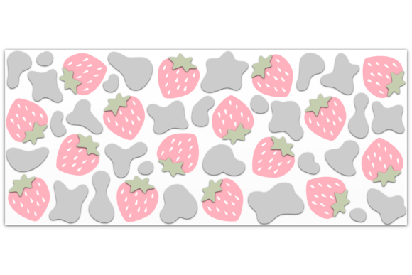 Strawberry Cow Print SVG Graphics & Print Template Review