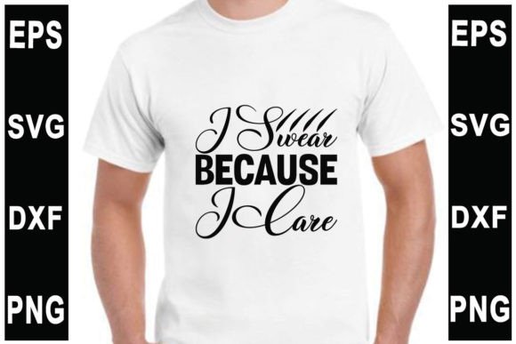 Tumbler SVG Design: I Swear Because I Care
