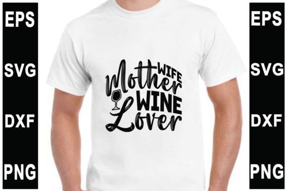 Tumbler SVG Design: Wife Mother Wine Lover