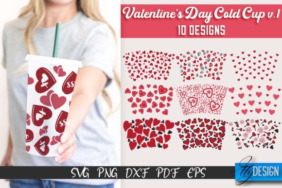 Valentine’s Day Cold Cup V.1: Graphics for Craft Bloggers
